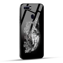 Oppo F9 Pro Back Cover Motivational Positive Quote Printed Glass Case