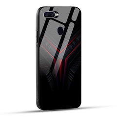 OPPO F9 Back Cover Abstract Robotic Printed Glass Case