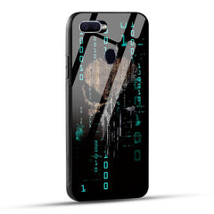 OPPO F9 Back Cover Hacker Printed Glass Case