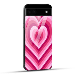 Google Pixel 6A Back Cover Love Hearts Printed Glass Case