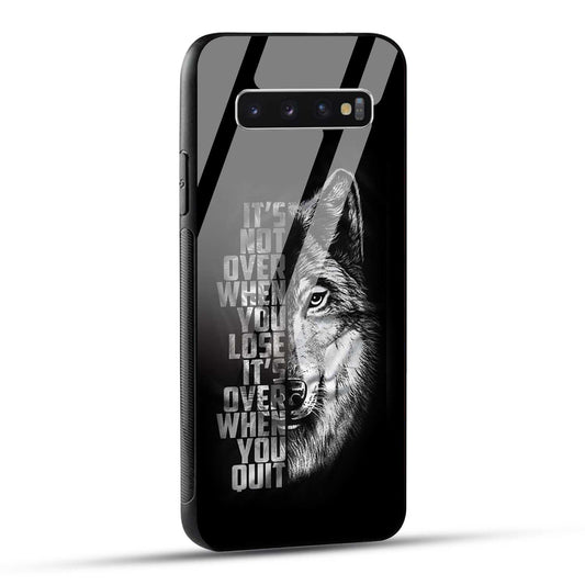 Samsung Galaxy S10 4G Back Cover Motivational Positive Quote Printed Glass Case