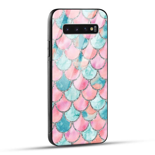 Samsung Galaxy S10 4G Back Cover Mirror Pattern Printed Glass Case