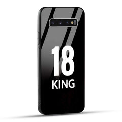 Samsung Galaxy S10 4G King number 18 Printed Glass Case