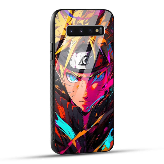 Samsung Galaxy S10 4G Back Cover Colourful Cartoon anime Printed Glass Case