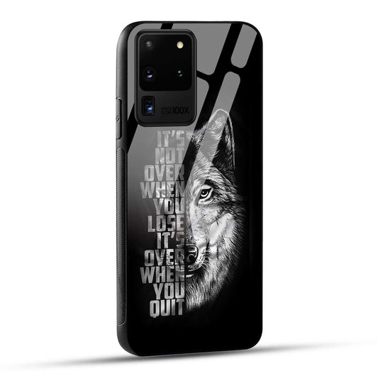 Samsung Galaxy S20 Ultra Back Cover Motivational Positive Quote Printed Glass Case