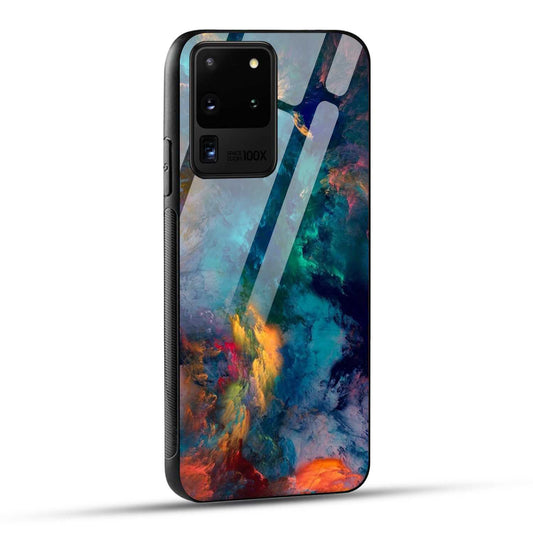 Samsung Galaxy S20 Ultra Back Cover Abstract Color Printed Glass Case