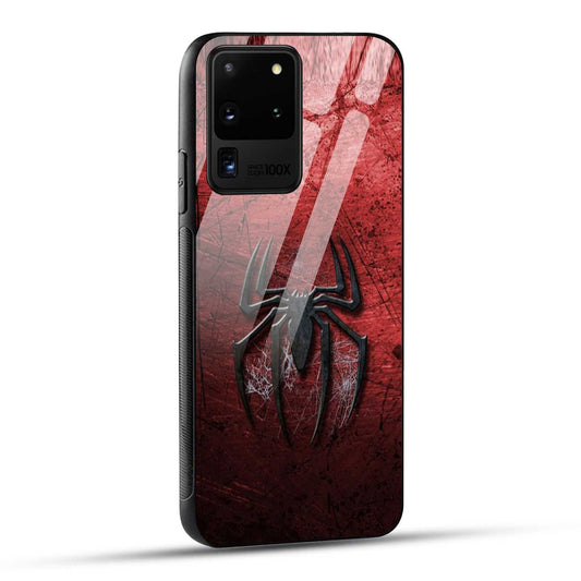 Samsung Galaxy S20 Ultra Back Cover Red Spider Printed Glass Case