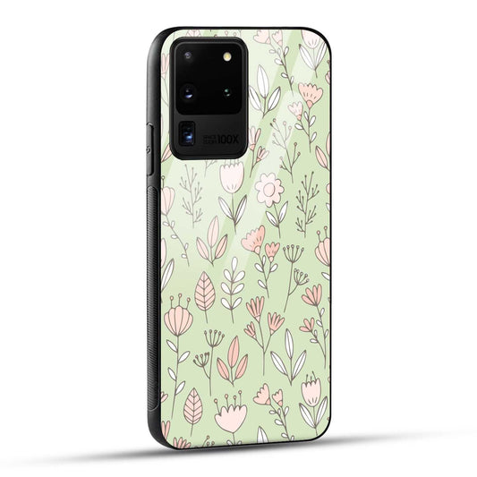 Samsung Galaxy S20 Ultra Back Cover Flower Art Printed Glass Case