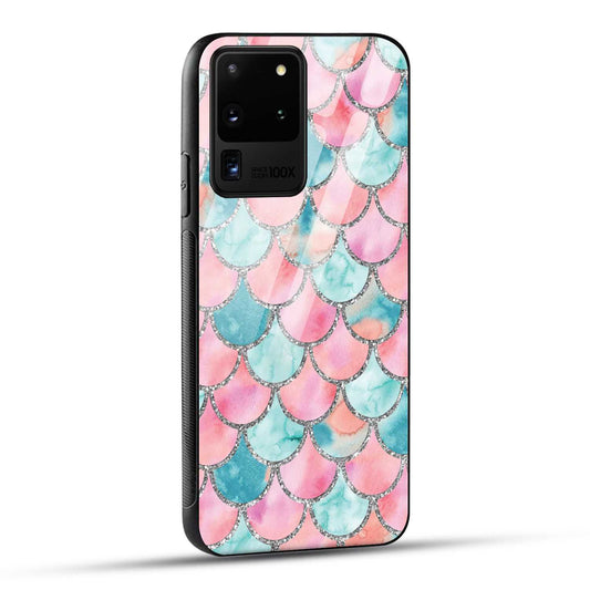 Samsung Galaxy S20 Ultra Back Cover Mirror Pattern Printed Glass Case