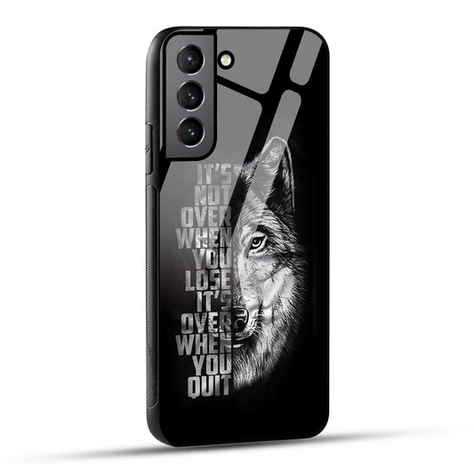 Samsung Galaxy S21 FE 5G Back Cover Motivational Positive Quote Printed Glass Case