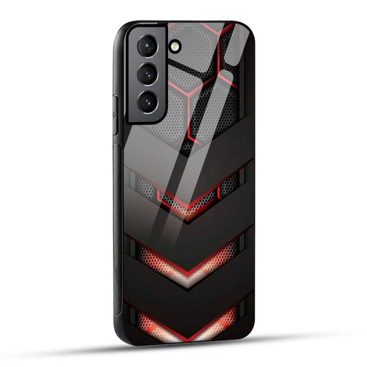 Samsung Galaxy S21 FE 5G Back Cover Robotic Abstract Printed Glass Case