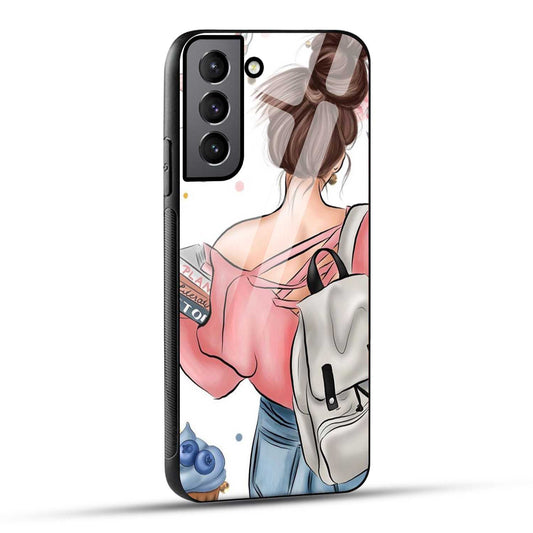 Samsung Galaxy S21 FE 5G Back Cover Padhaku Girl Printed Glass Case