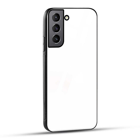 Samsung Galaxy S21 FE 5G Back Cover Plain White Printed Glass Case