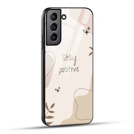 Samsung Galaxy S21 FE 5G Back Cover Cream Beige Aesthetic Printed Glass Case