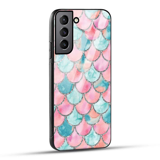 Samsung Galaxy S22 5G Back Cover Mirror Pattern Printed Glass Case