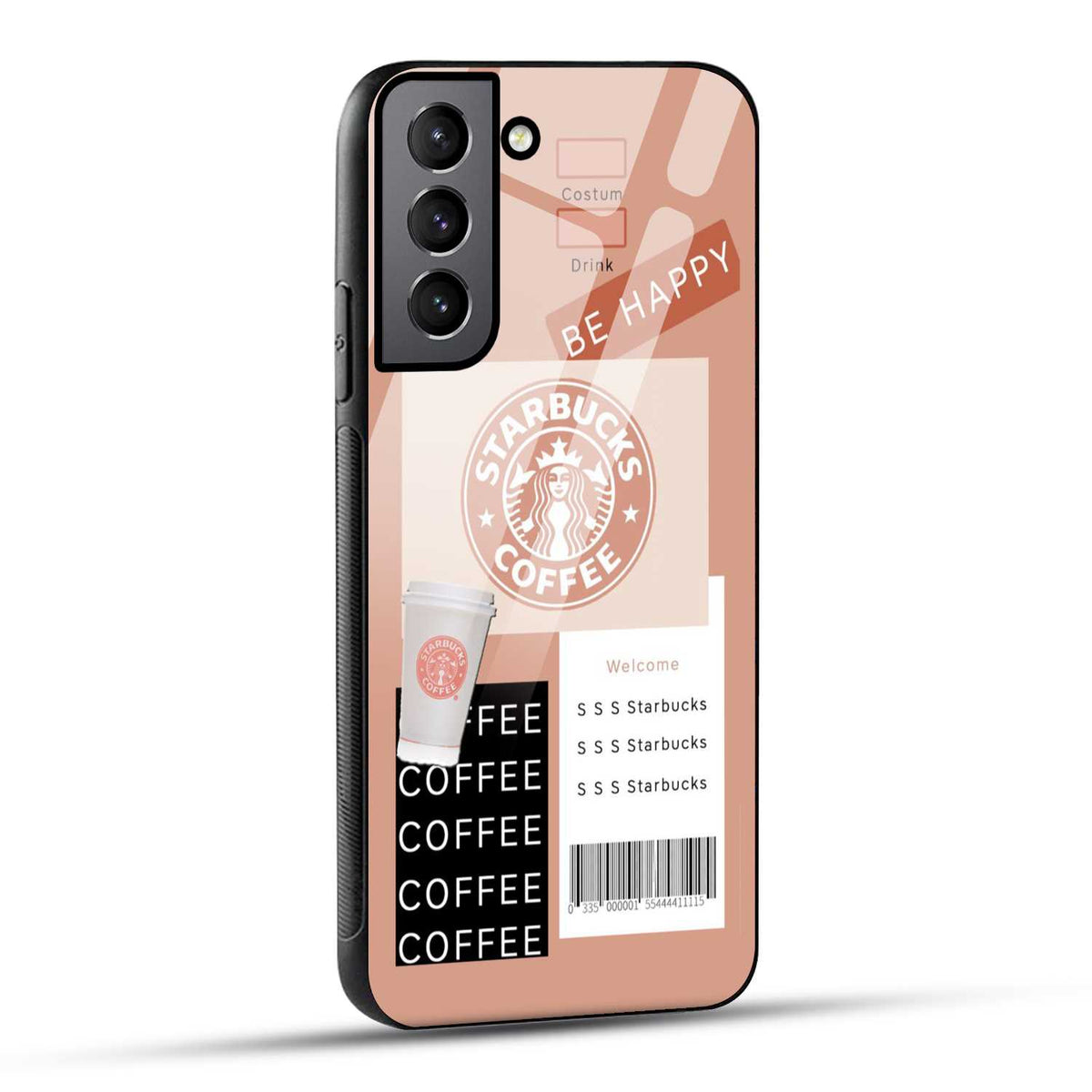 Samsung Galaxy S22 5G Starbucks Coffee Printed Glass Case