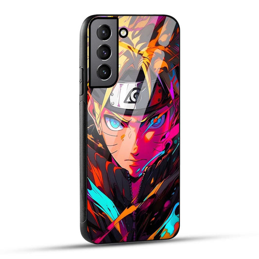 Samsung Galaxy S22 5G Back Cover Colourful Cartoon anime Printed Glass Case