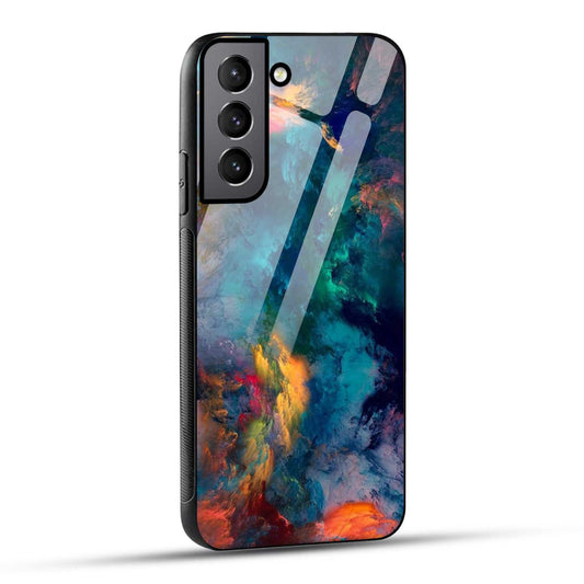 Samsung Galaxy S21 Plus 5G Back Cover Abstract Color Printed Glass Case