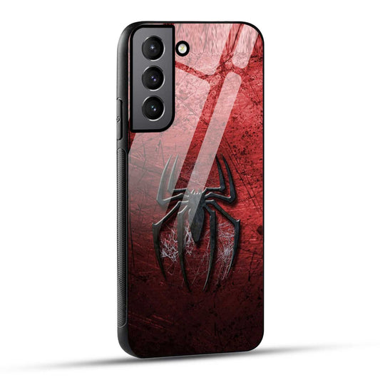 Samsung Galaxy S21 Plus 5G Back Cover Red Spider Printed Glass Case