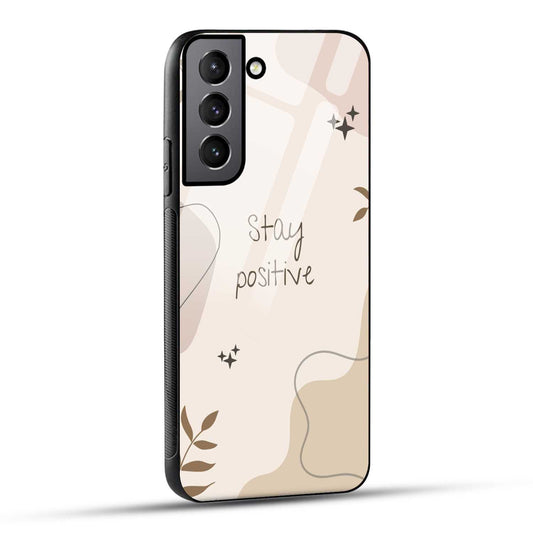 Samsung Galaxy S21 Plus 5G Back Cover Cream Beige Aesthetic Printed Glass Case