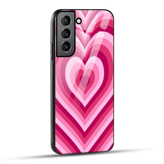 Samsung Galaxy S21 Plus 5G Back Cover Love Hearts Printed Glass Case