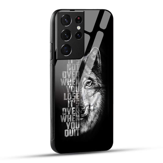 Samsung Galaxy S21 Ultra 5G Back Cover Motivational Positive Quote Printed Glass Case