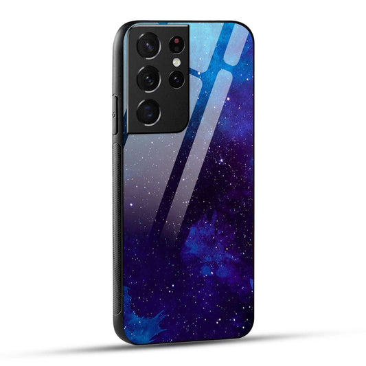 Samsung Galaxy S21 Ultra 5G Back Cover Beautiful Star Space Printed Glass Case