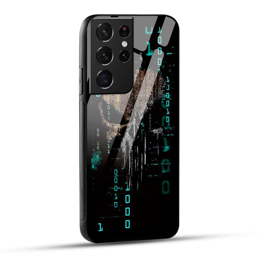 Samsung Galaxy S21 Ultra 5G Back Cover Hacker Printed Glass Case