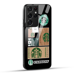 Samsung Galaxy S21 Ultra 5G Starbucks Coffee Printed Glass Case