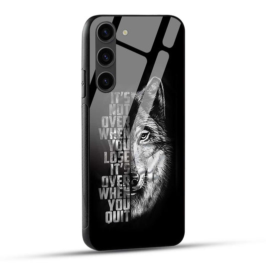 Samsung Galaxy S23 5G Back Cover Motivational Positive Quote Printed Glass Case
