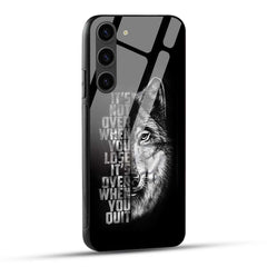 Samsung Galaxy S23 5G Back Cover Motivational Positive Quote Printed Glass Case