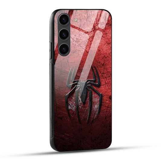 Samsung Galaxy S23 5G Back Cover Red Spider Printed Glass Case