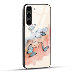 Samsung Galaxy S23 5G Back Cover Trust Your Hopes Printed Glass Case