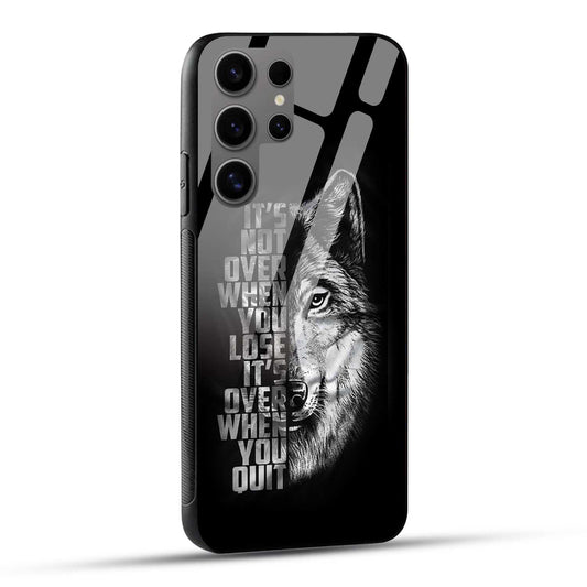 Samsung Galaxy S24 Ultra 5G Back Cover Motivational Positive Quote Printed Glass Case