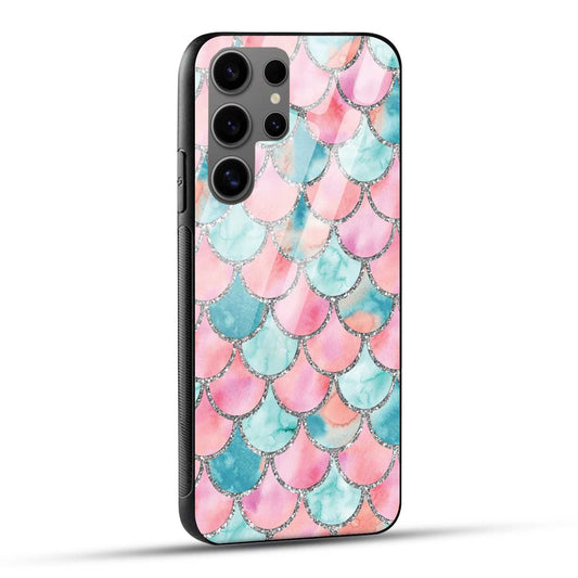 Samsung Galaxy S24 Ultra 5G Back Cover Mirror Pattern Printed Glass Case