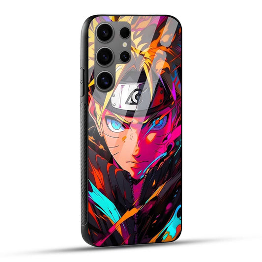 Samsung Galaxy S24 Ultra 5G Back Cover Colourful Cartoon anime Printed Glass Case