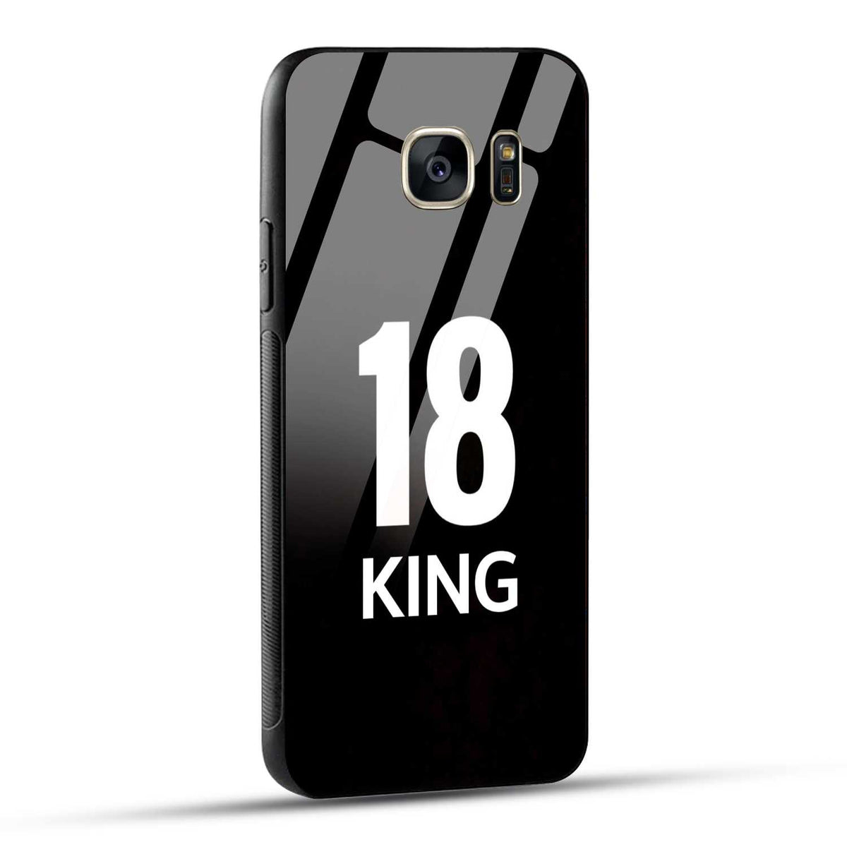 Samsung Galaxy S7 King number 18 Printed Glass Case