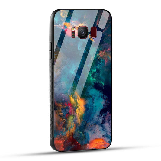 Samsung Galaxy S8 Back Cover Abstract Color Printed Glass Case