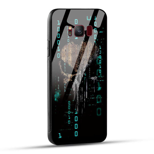 Samsung Galaxy S8 Back Cover Hacker Printed Glass Case