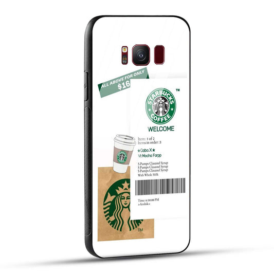 Samsung Galaxy S8 Starbucks Coffee Printed Glass Case