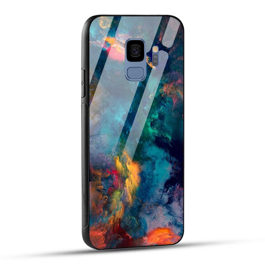 Samsung Galaxy S9 Back Cover Abstract Color Printed Glass Case