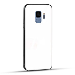 Samsung Galaxy S9 Back Cover Plain White Printed Glass Case