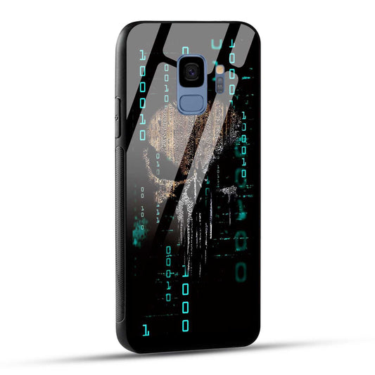Samsung Galaxy S9 Back Cover Hacker Printed Glass Case