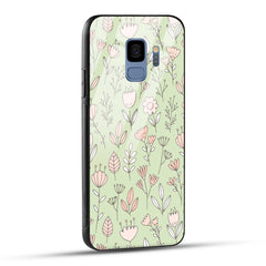 Samsung Galaxy S9 Back Cover Flower Art Printed Glass Case