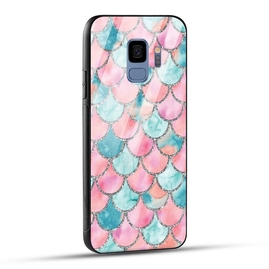 Samsung Galaxy S9 Back Cover Mirror Pattern Printed Glass Case