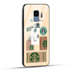 Samsung Galaxy S9 Back Cover Starbucks Coffee Printed Glass Case
