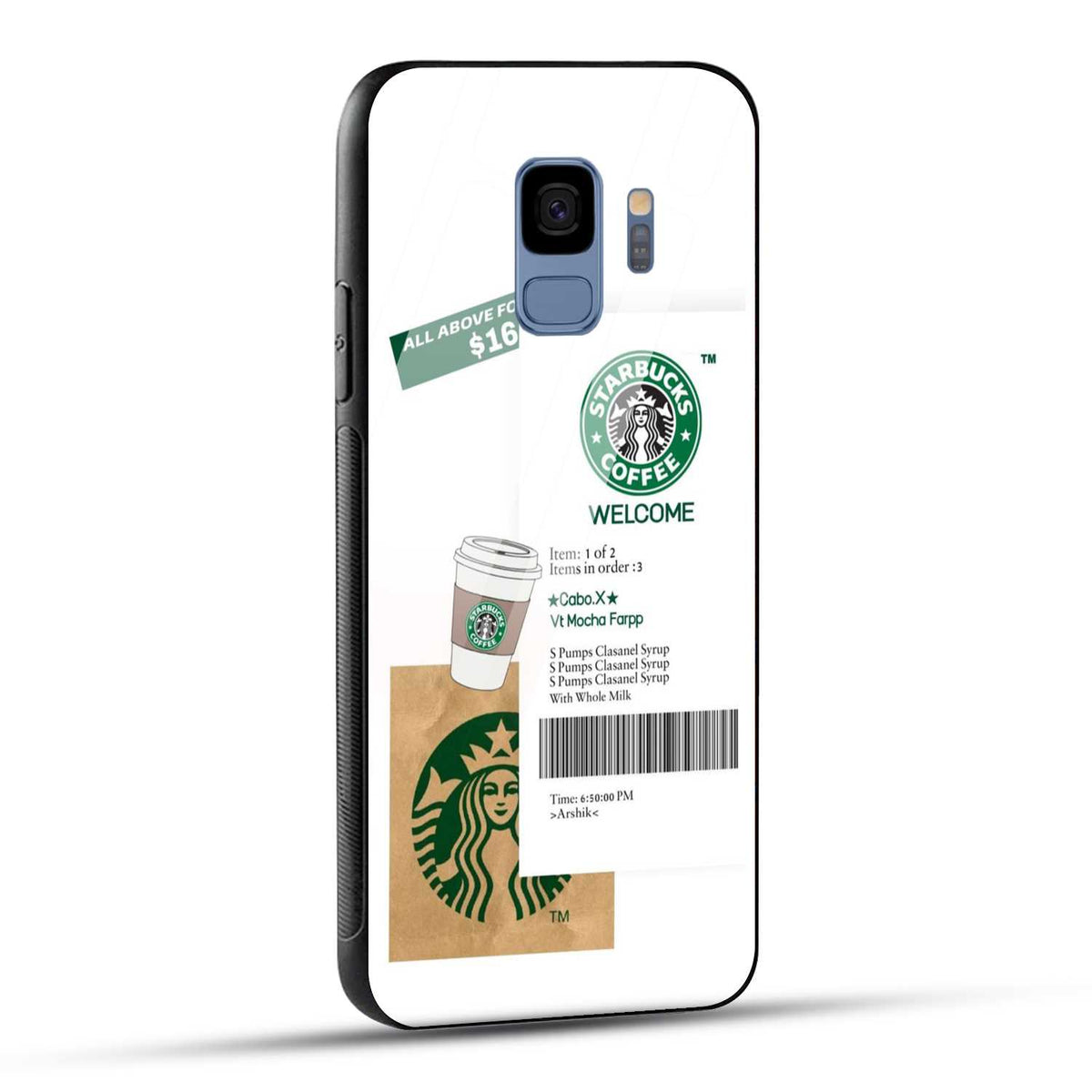 Samsung Galaxy S9 Starbucks Coffee Printed Glass Case