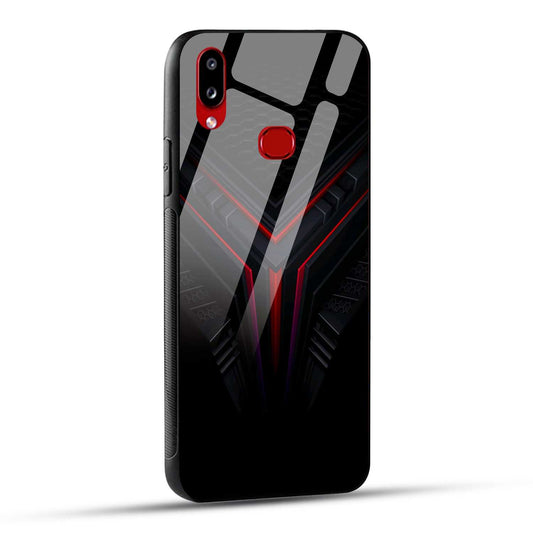Samsung Galaxy A10s Back Cover Abstract Robotic Printed Glass Case