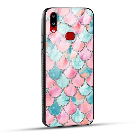 Samsung Galaxy A10s Back Cover Mirror Pattern Printed Glass Case