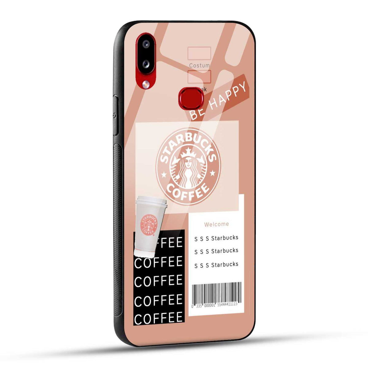 Samsung Galaxy A10s / Samsung Galaxy M01s Starbucks Coffee Printed Glass Case